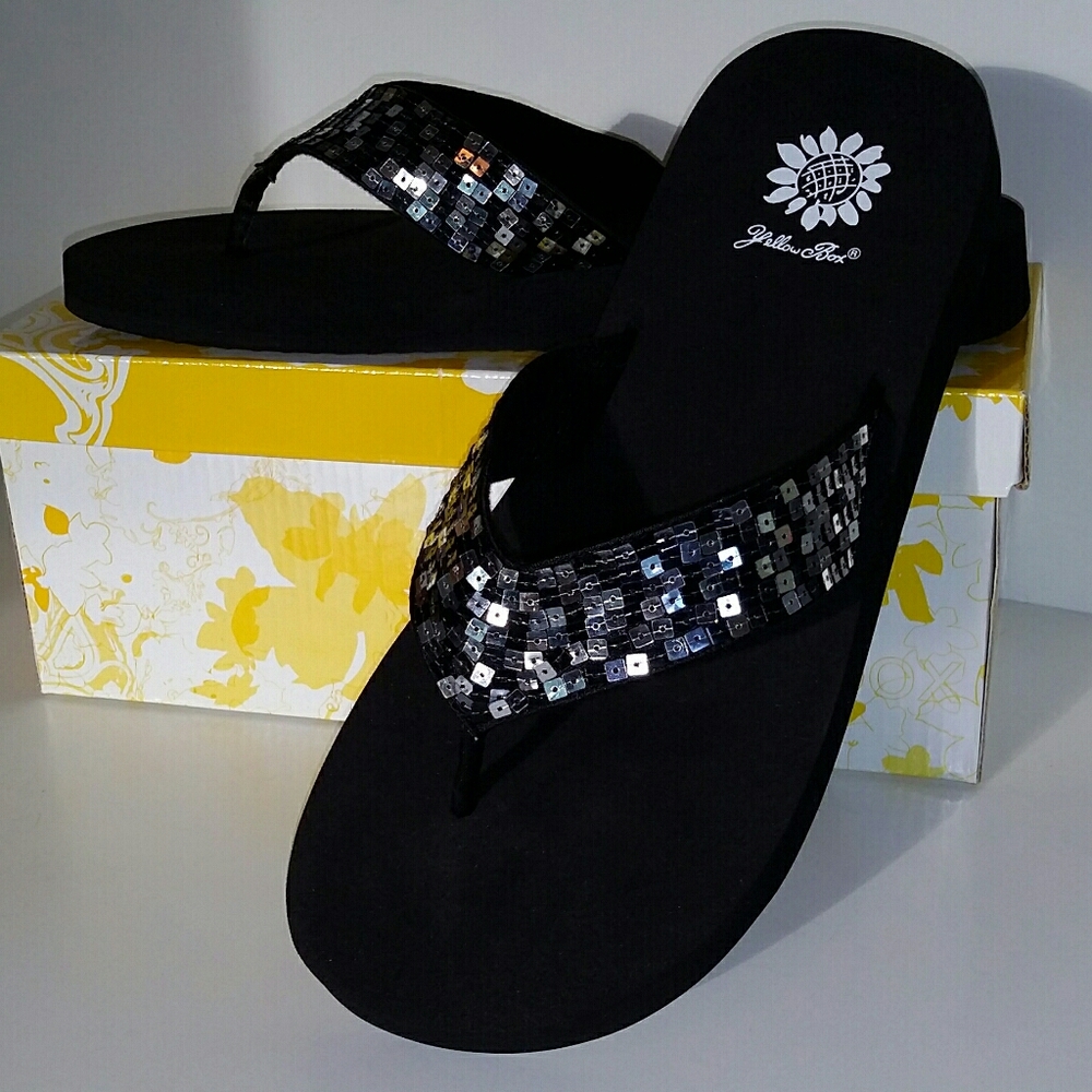 Yellowbox Sandy Size 10 M Black Multi Sandals